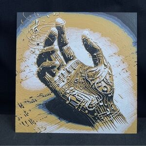 Music Hand Wall Art, Musician Art, Music Lover, Wall Art